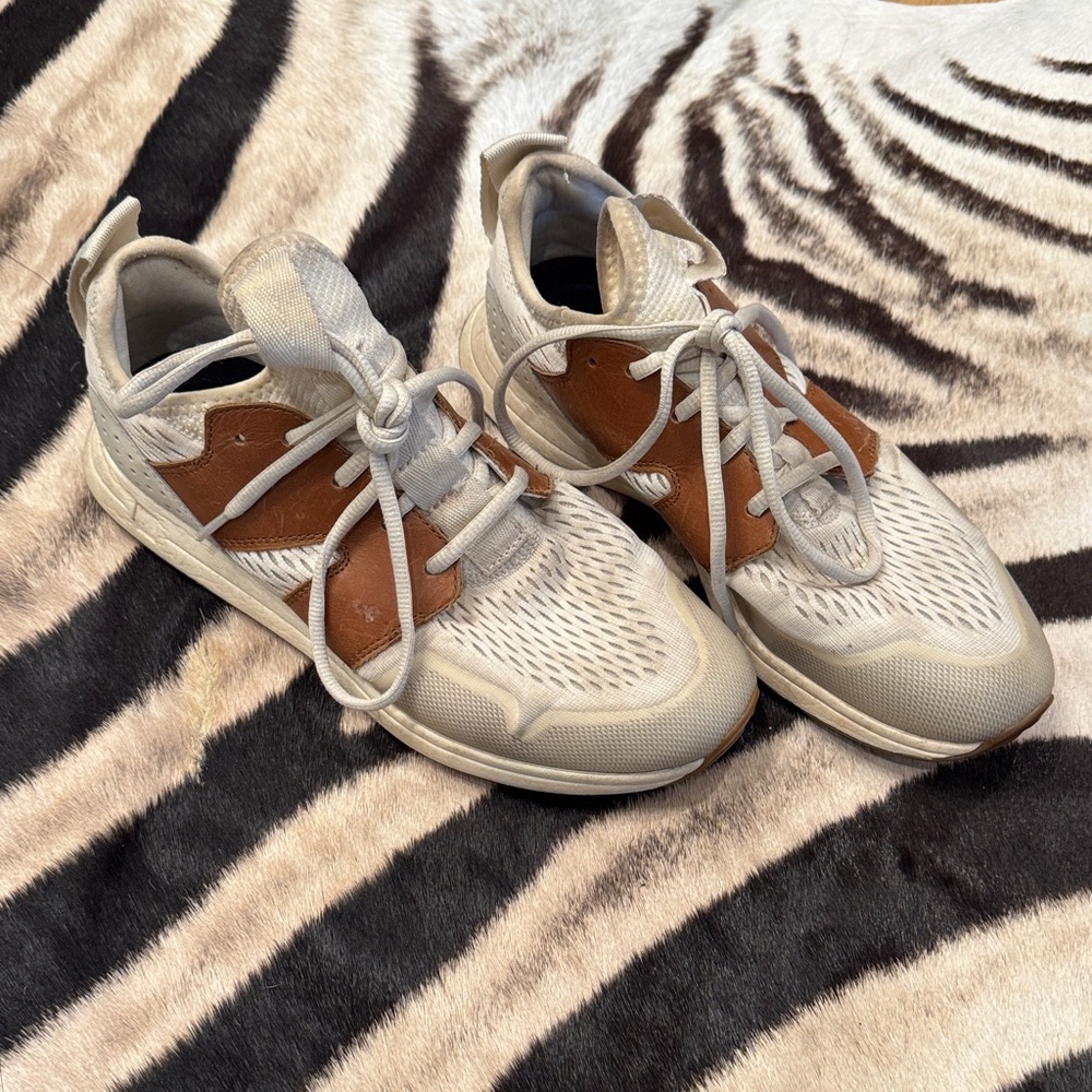 Stylish Beige and Brown Sneakers